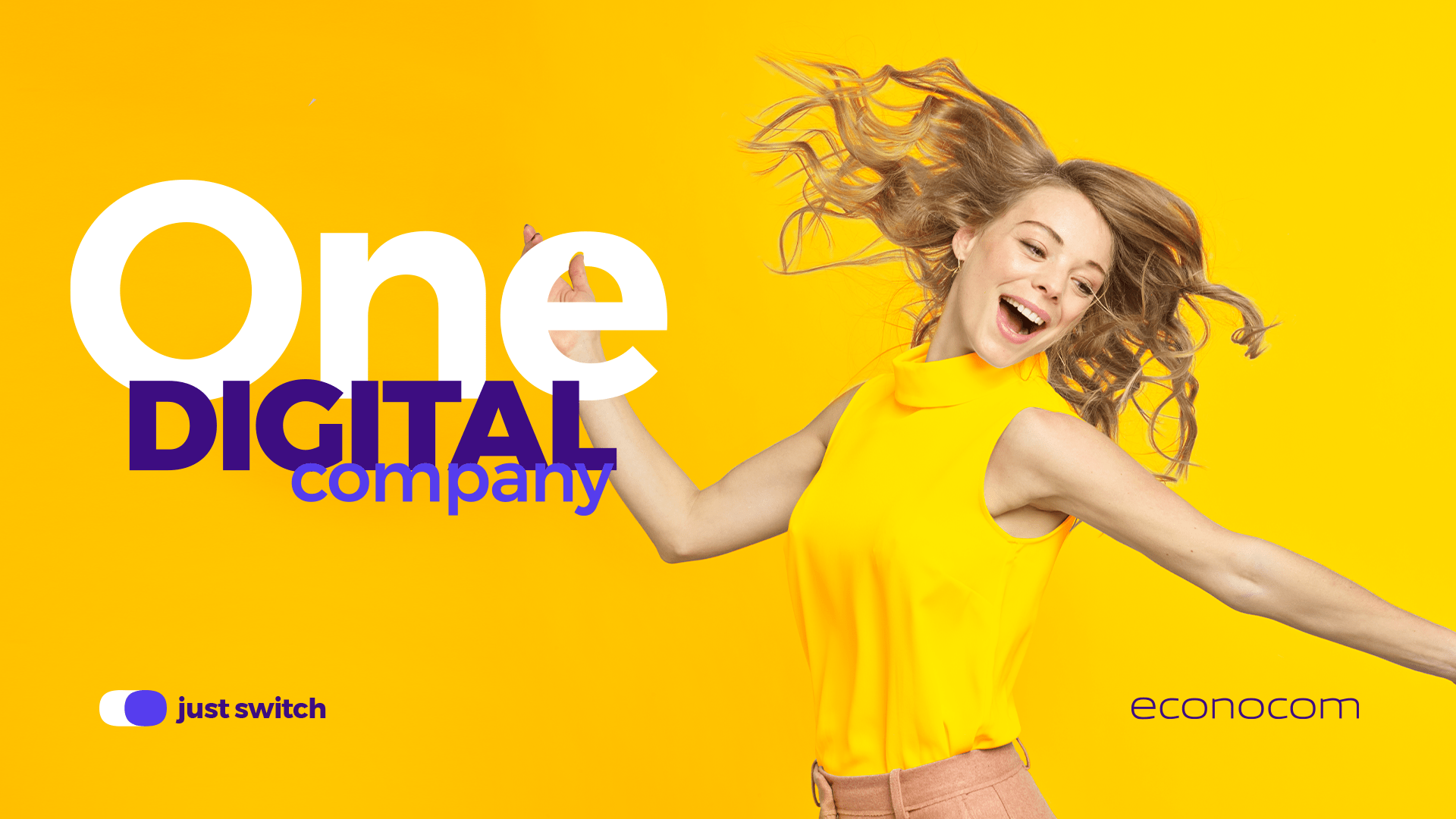 One Digital Company yellow banner