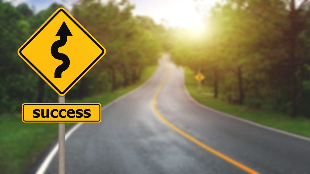 Image road to success