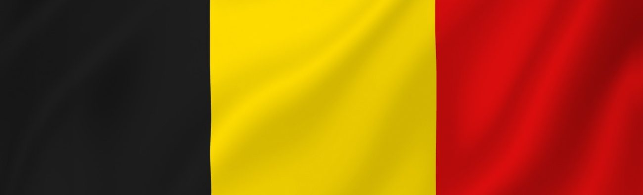 Belguim national flag background texture.