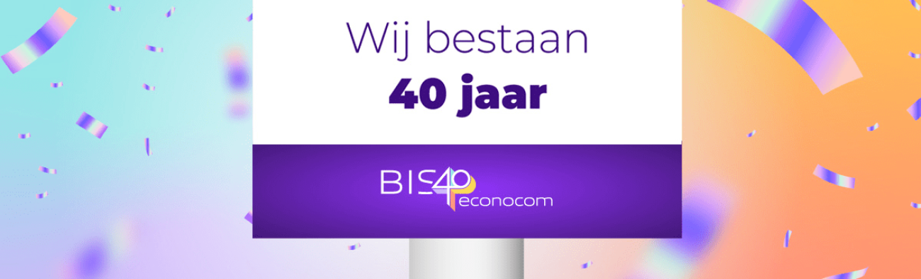 Uitnodiging 40 jarig jubileumfeest BIS Econocom
