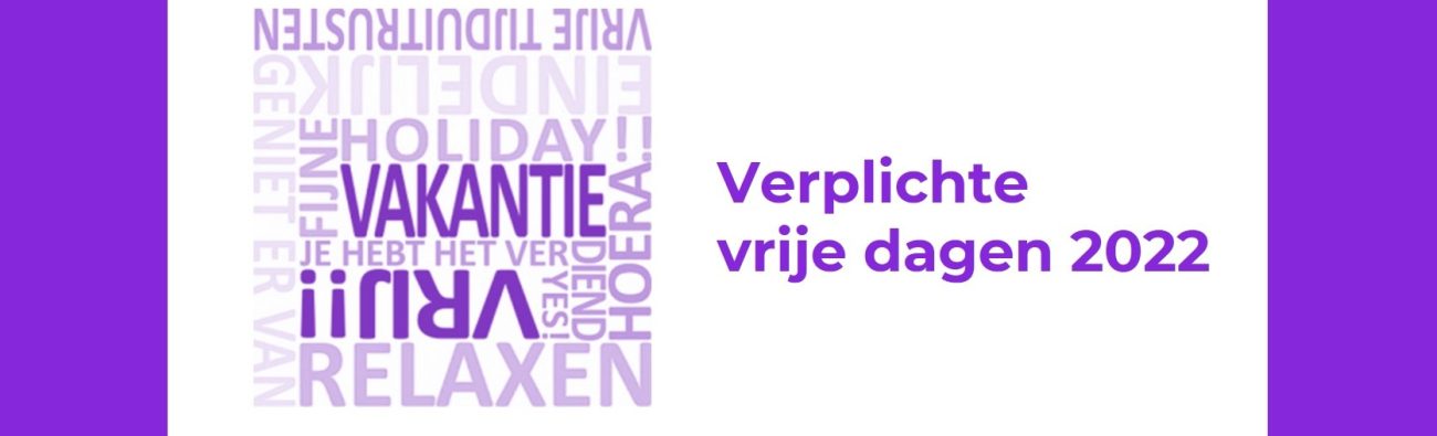 Verplichte vrije dagen 2022