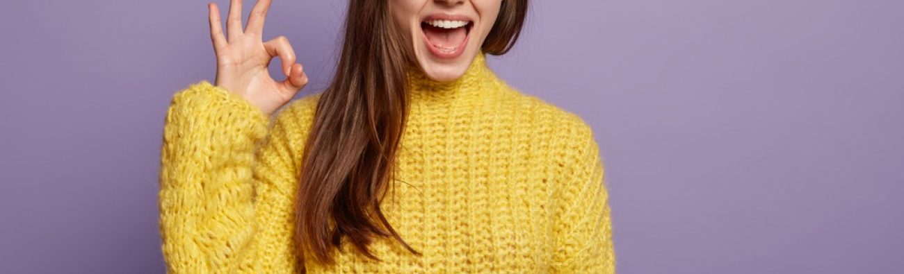 Waist,Up,Shot,Of,Pleased,Young,Woman,Says,Good,Job