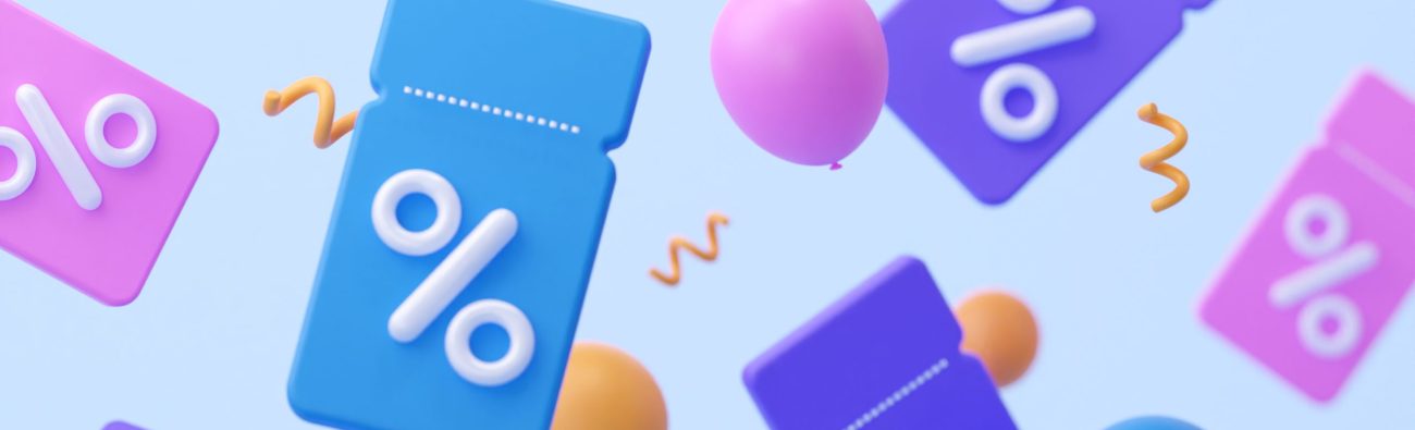 Festive,Background,Of,Coupons.,The,Concept,Of,A,Sale.,3d