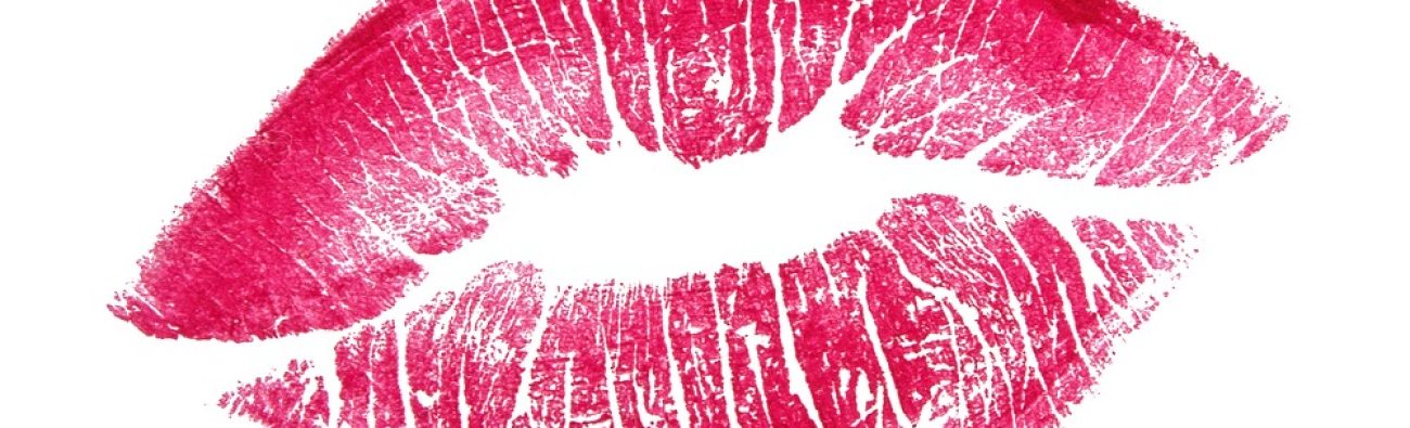 Beautiful,Red,Lips,Isolated,On,White