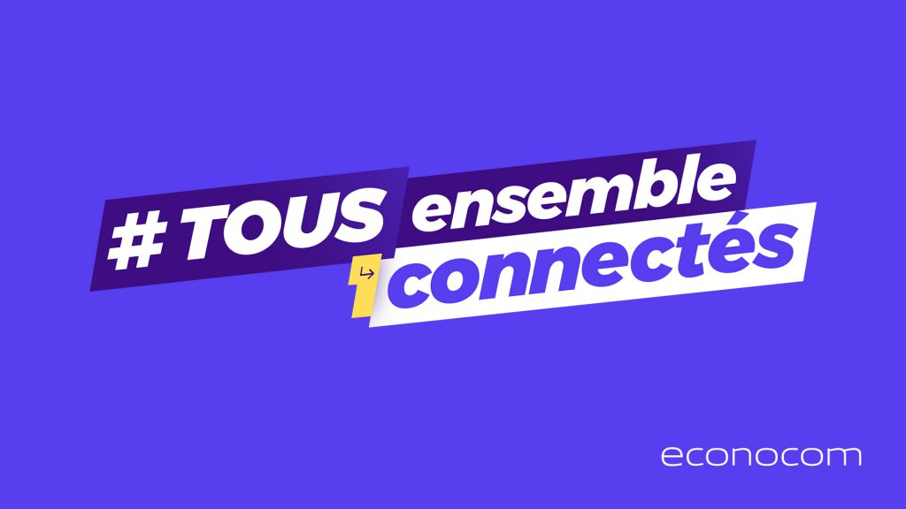 tous ensemble fond bleu