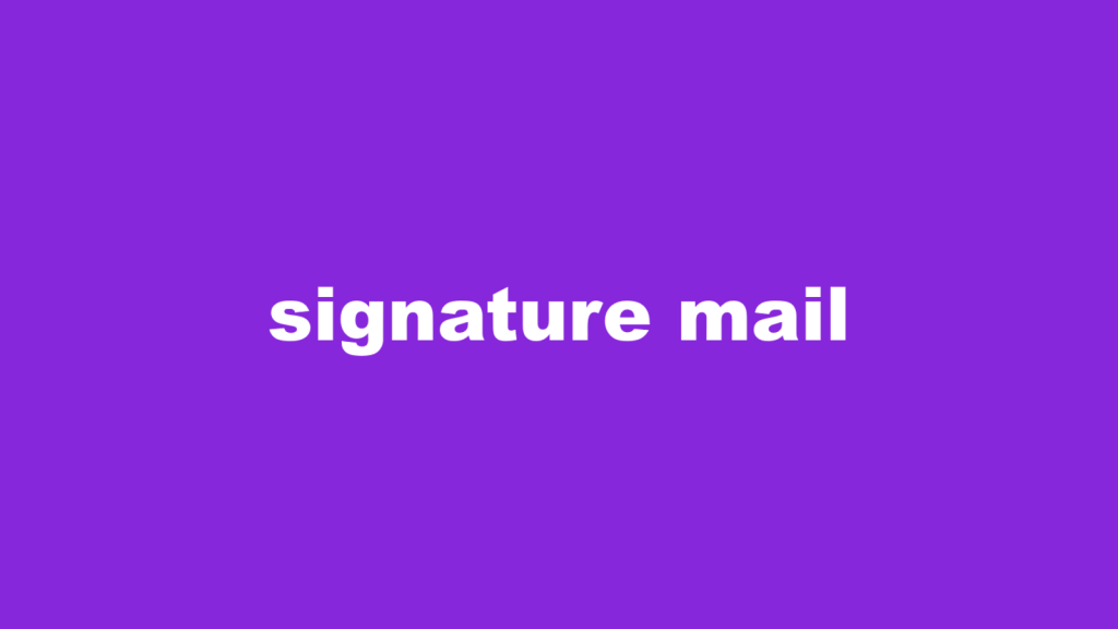 Les modèles de signatures e-mail