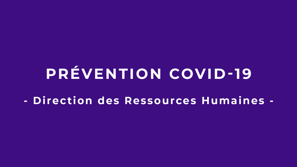 Prévention Covid-19 : mesures applicables