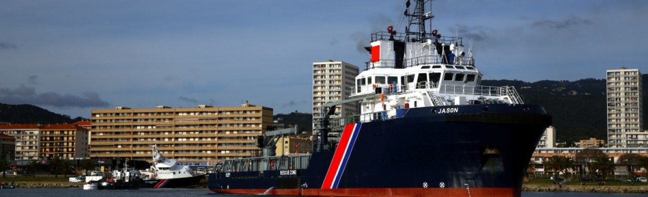 Remise à l'eau du navire des Phares & Balises Iles Sanguinaires II
